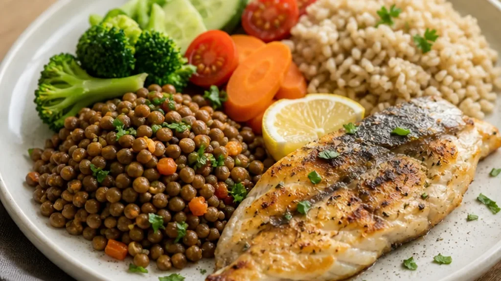 صورة واقعية توضح اكلات تنقص الوزن